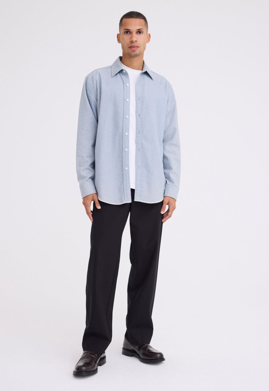 Jac + Jack Tanker Cotton Shirt - Bream Blue